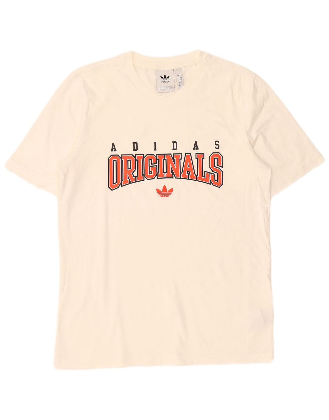 Adidas Herren Grafik T-Shirt Top Small Weiß Baumwolle
