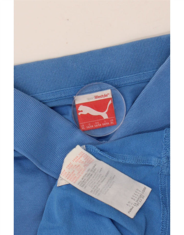 PUMA Herren Poloshirt XL Blau Baumwolle