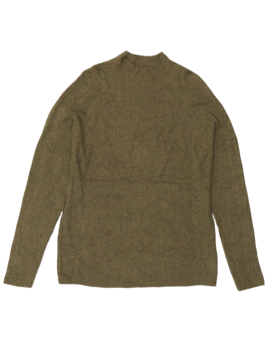 Marks & Spencer Damen-Pullover mit Rollkragen, Gr. 40, Khaki, Viskose