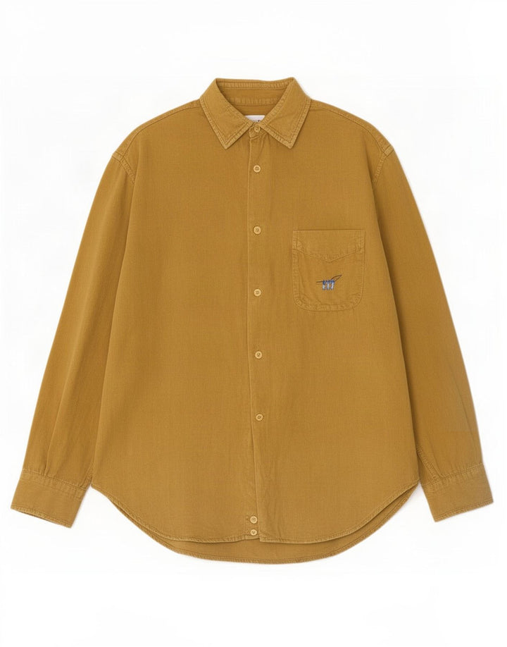 Henry Cottons Herren Cordhemd Größe 38 15 Medium Khaki
