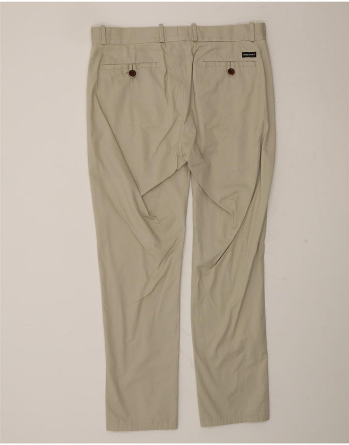DOCKERS Mens Slim Chino Trousers W34 L34 White Cotton Vintage Dockers and Second-Hand Dockers from Messina Hembry 