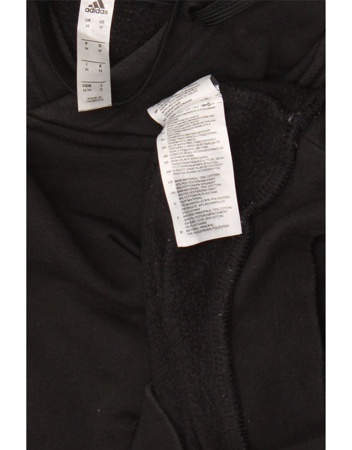 Adidas Herren Kapuzenpullover Mittelschwarz Baumwolle