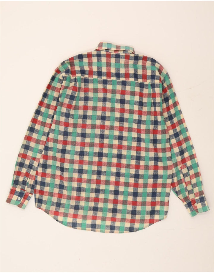 Vintage Herrenhemd Medium Mehrfarbig kariert