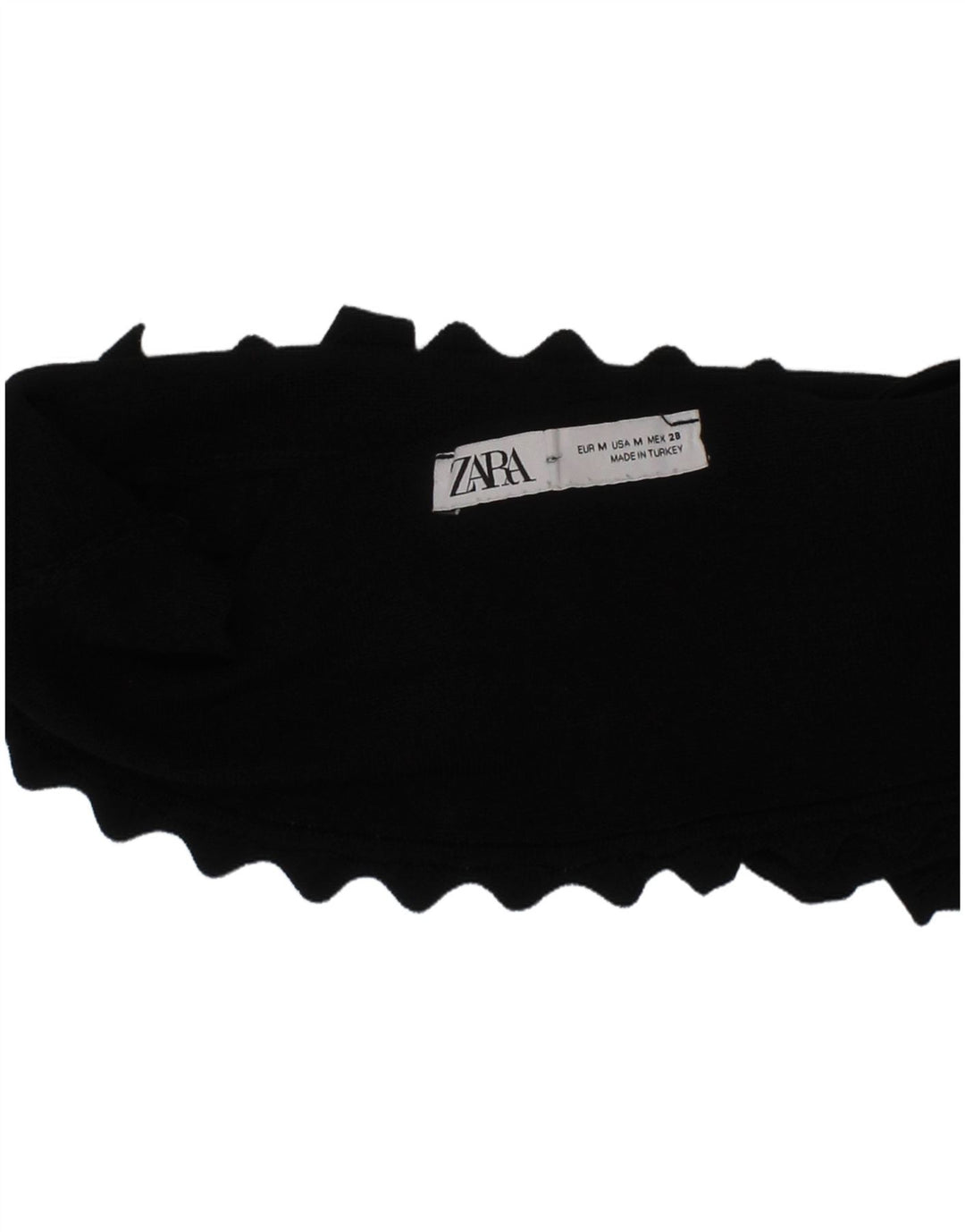 Zara Damen BH Crop Top Medium Schwarz Modern