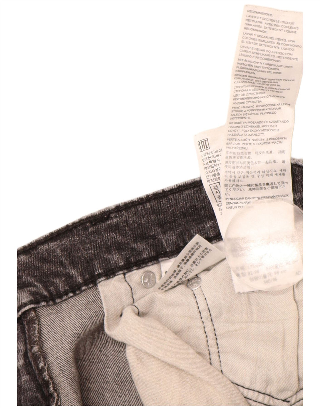 Levi's Herren Skinny Jeans W32 L29 Graue Baumwolle