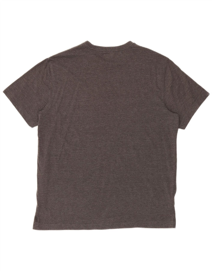 Eddie Bauer Herren T-Shirt Top Large Grau Baumwolle