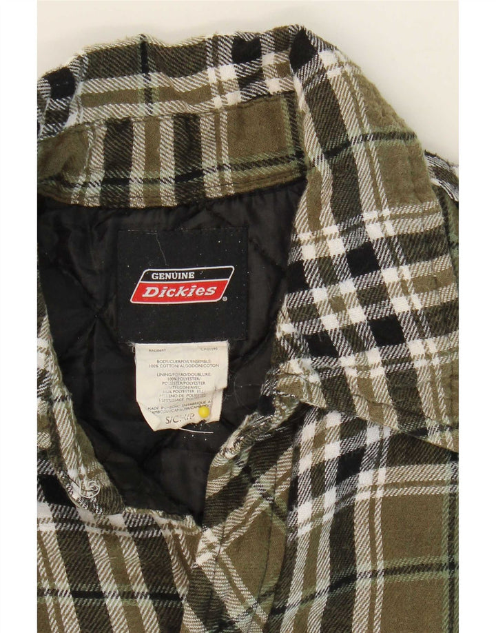 Dickies Herren-Lumberjack-Flanellhemd, klein, Khaki, kariert, Baumwolle