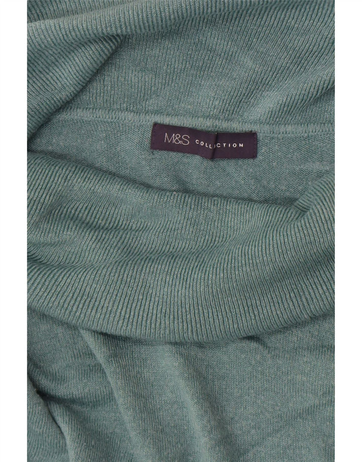 Marks & Spencer Rollkragenpullover für Damen, Gr. 14, Mittelgrün