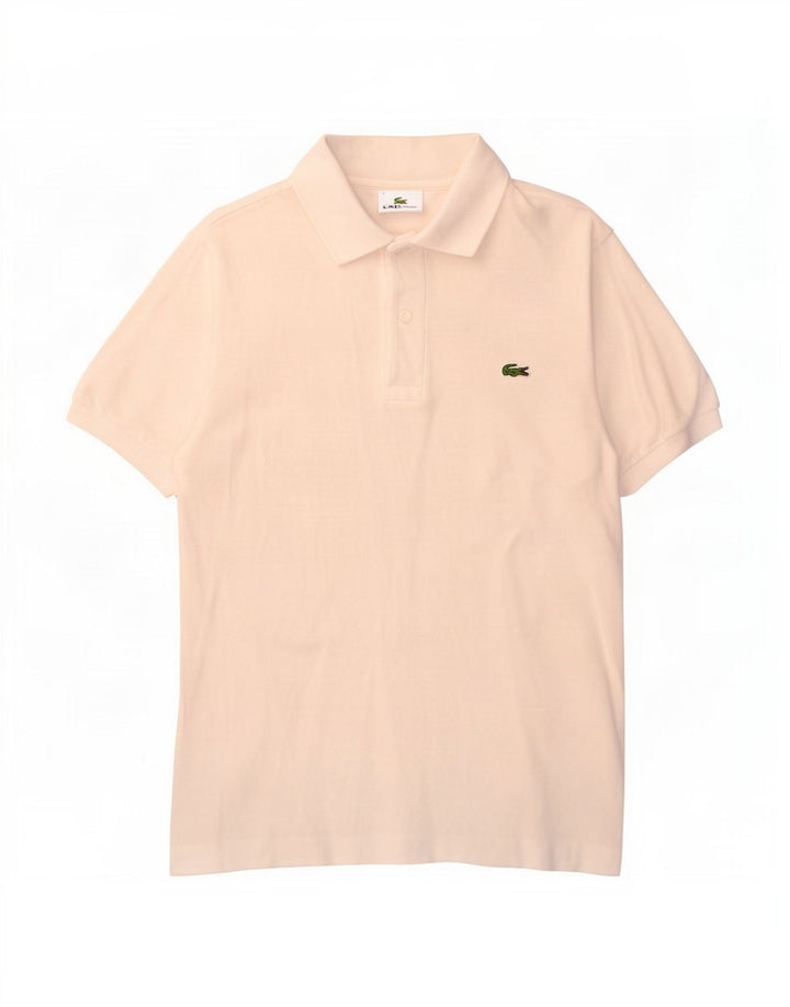 Lacoste Herren-Poloshirt, Größe 3, klein, weiße Baumwolle
