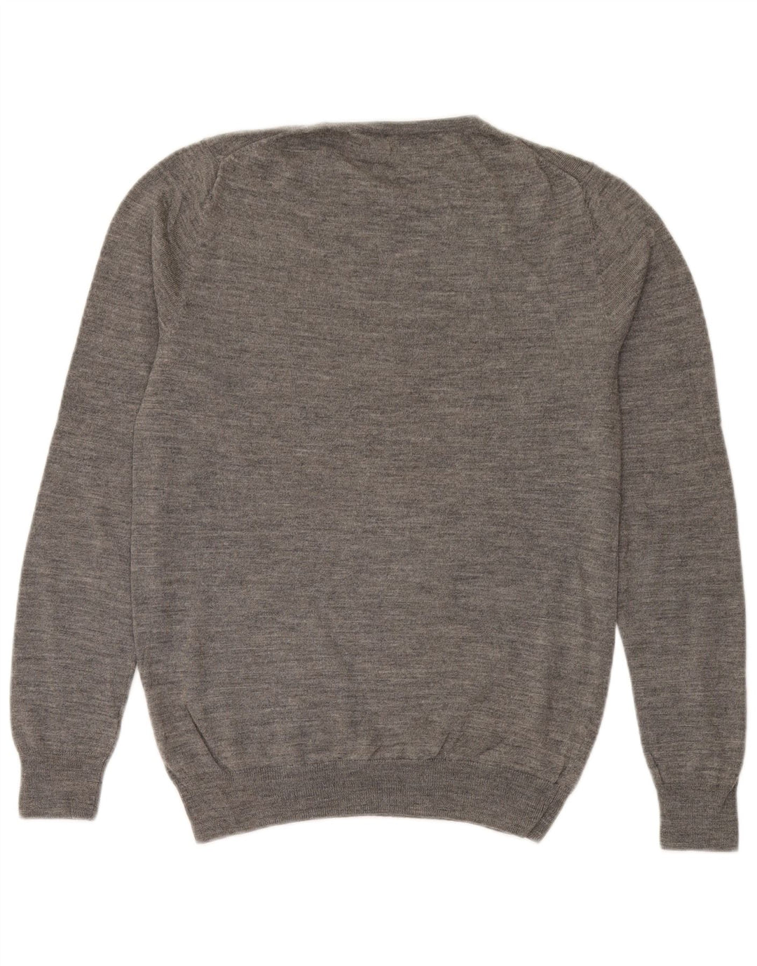 Reiss Herren-Pullover mit Rundhalsausschnitt, Mittelgrau meliert