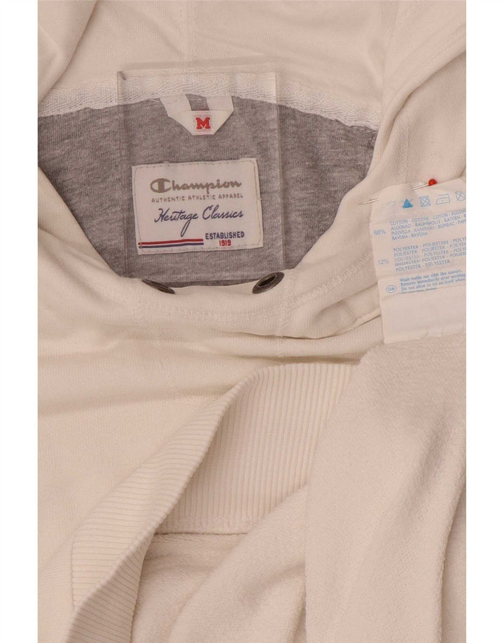 Champion Damen Heritage Classics Graphic Hoodie Pullover UK 14 Mittelweiß