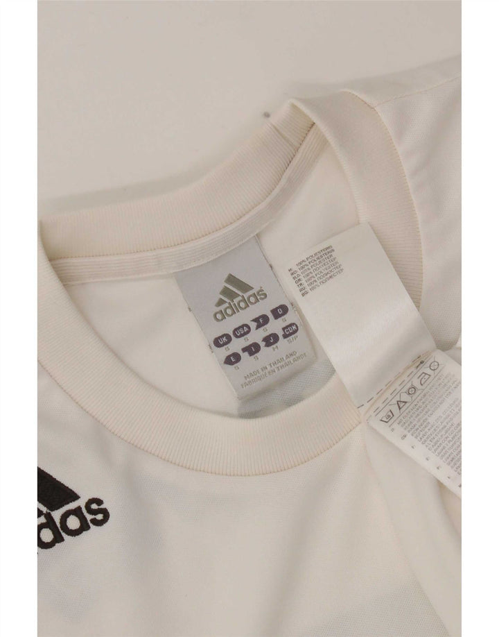 Adidas Herren Grafik T-Shirt Top Small Weiß Polyester