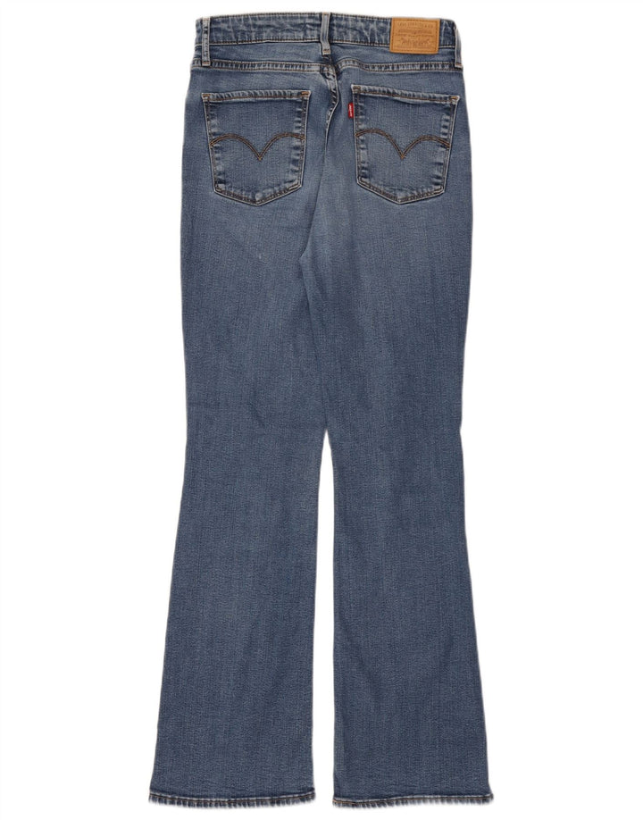 LEVI'S Damen 725 Bootcut-Jeans mit hohem Bund, W27, L30, blaues Lyocell