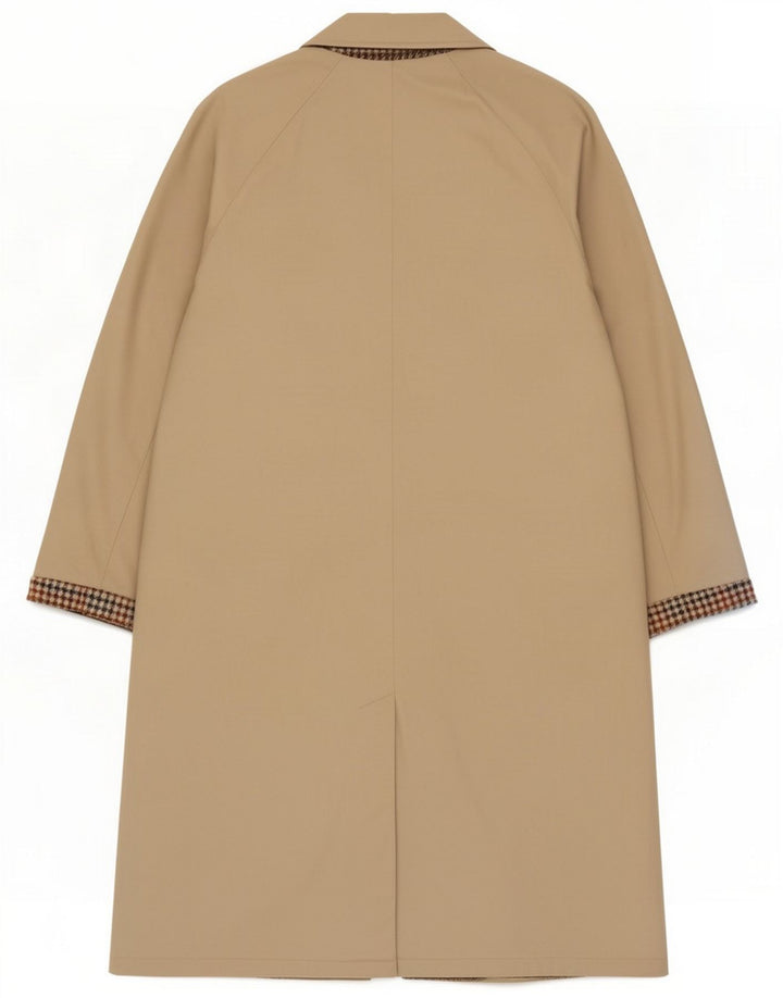 Vintage Womens Reversible Overcoat UK 12 Medium Beige Classic