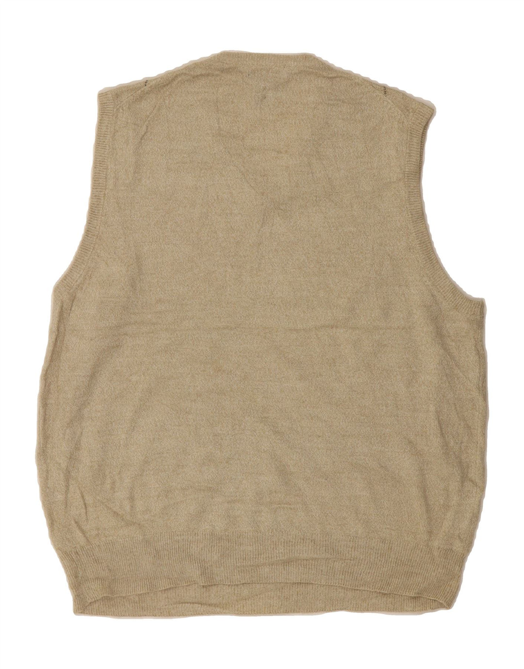 DOCKERS Mens Vest Tank Top XL Beige Argyle/Diamond Acrylic Vintage Dockers and Second-Hand Dockers from Messina Hembry 