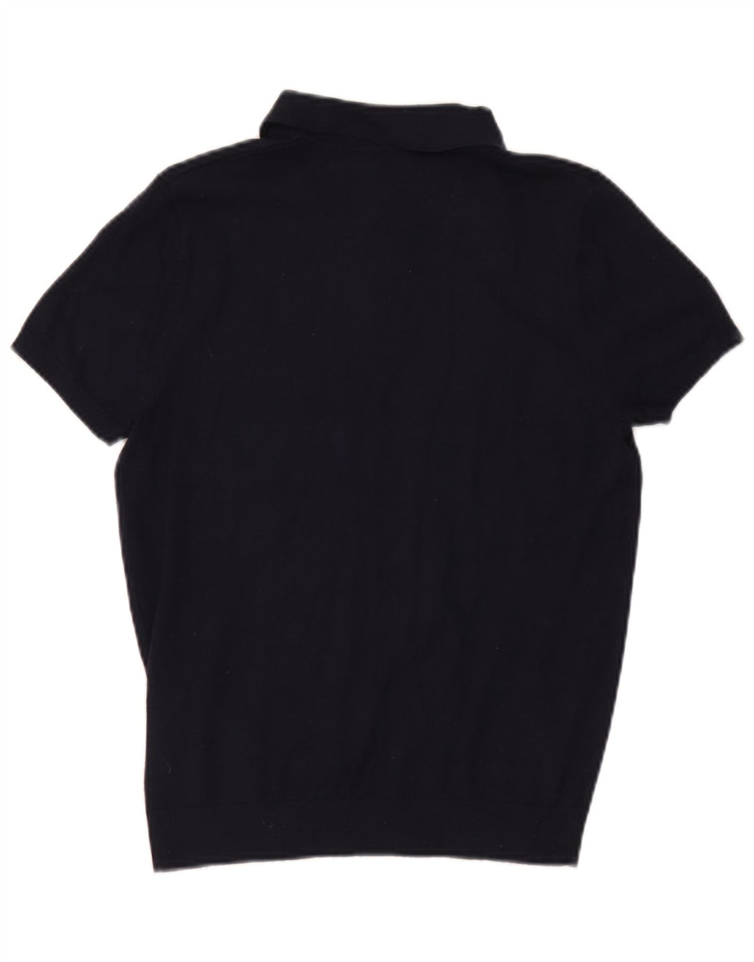 Zara Herren Poloshirt Small Marineblau Viskose