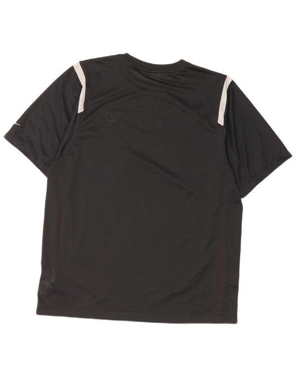 Nike Herren Dri Fit T-Shirt Top UK 42/44 Large Schwarz Colourblock Polyester