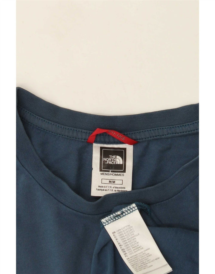 The North Face Herren-T-Shirt mit Grafik, mittelblaue Baumwolle