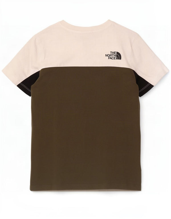 The North Face Jungen-T-Shirt mit Grafik, 11–12 Jahre, groß, Khaki, Farbblock
