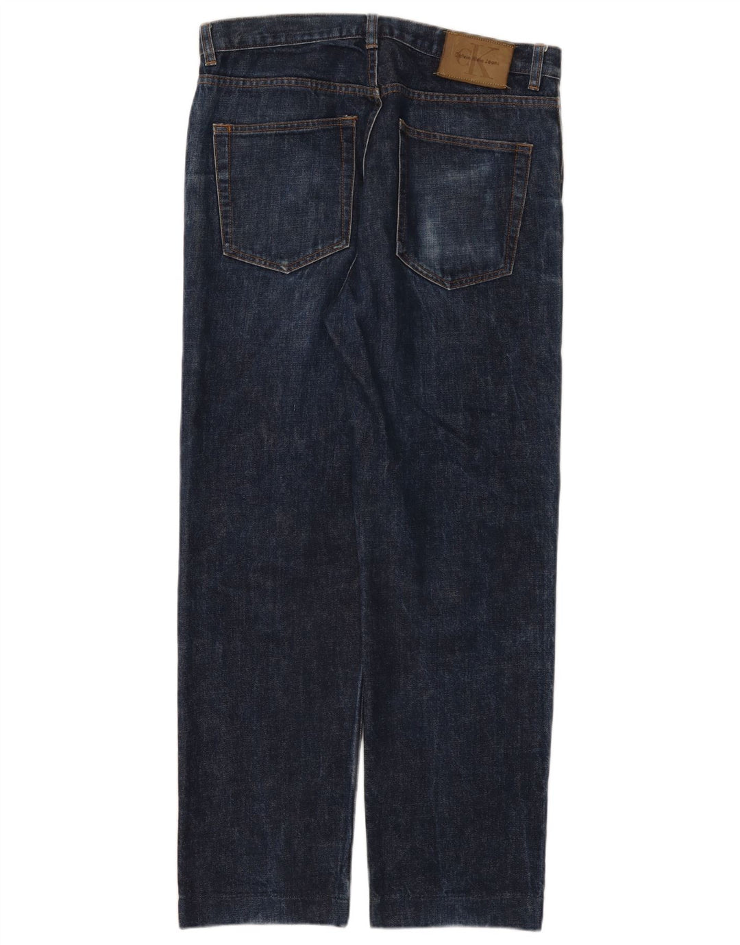 Calvin Klein Herren Straight Jeans W33 L29 Blaue Baumwolle