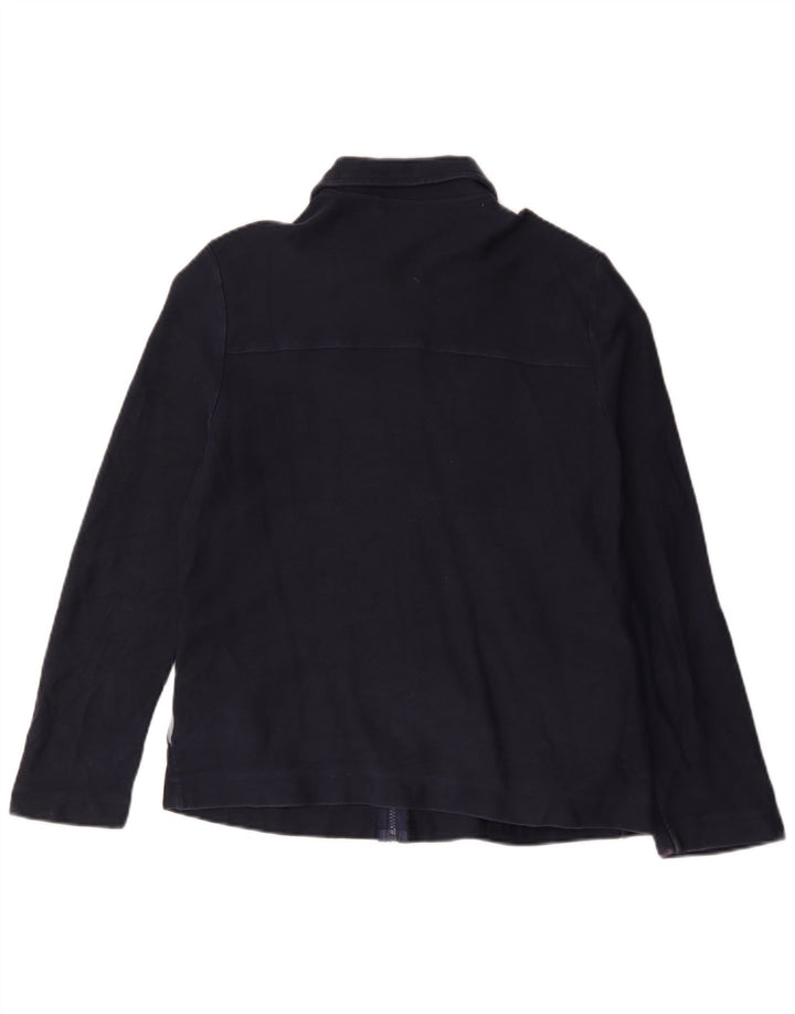 Marks & Spencer Damen Bomberjacke UK 16 Large Marineblaue Baumwolle