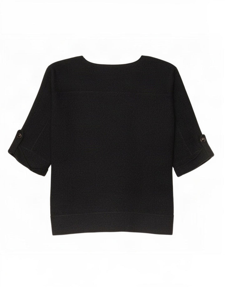 Marks & Spencer Damen Top 3/4 Ärmel UK 12 Mittelgraue Viskose
