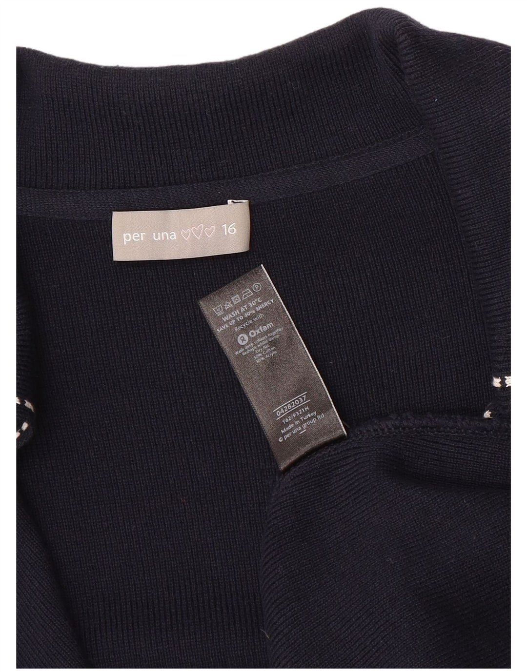 Marks & Spencer Damen Per Una Cardigan Pullover UK 16 Large Marineblau