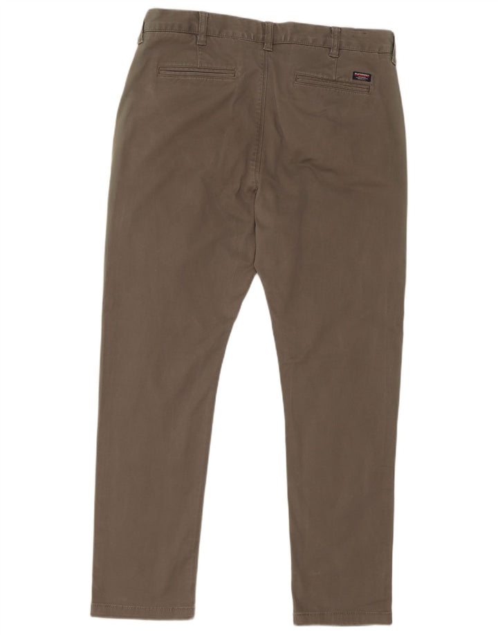 Superdry Herren Slim Cargohose W34 L30 Khaki Baumwolle