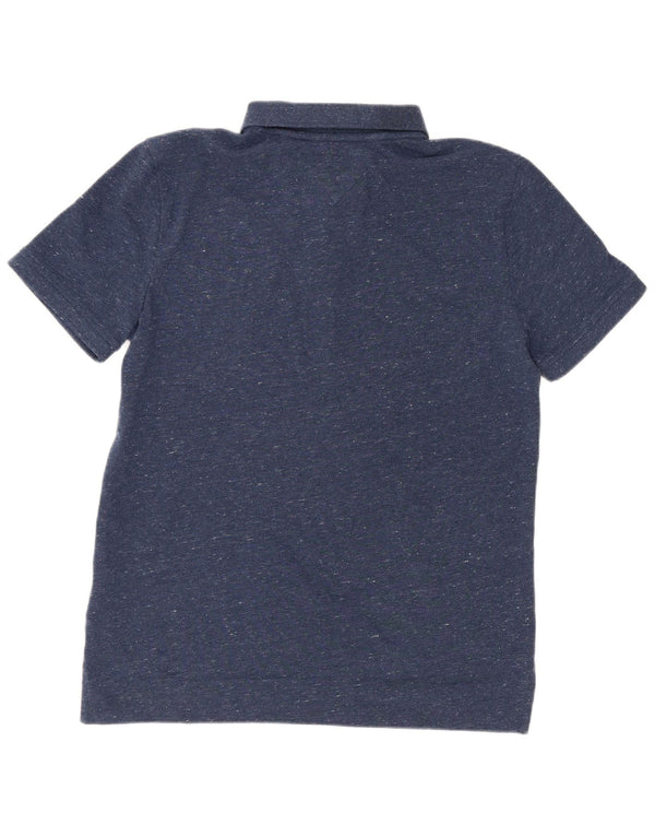 Tommy Hilfiger Poloshirt für Jungen, 13–14 Jahre, marineblau gesprenkelte Baumwolle