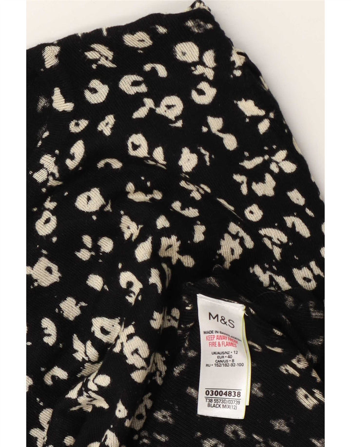 Marks & Spencer Damen-Pullover mit Rundhalsausschnitt, Gr. 12, mittelschwarz