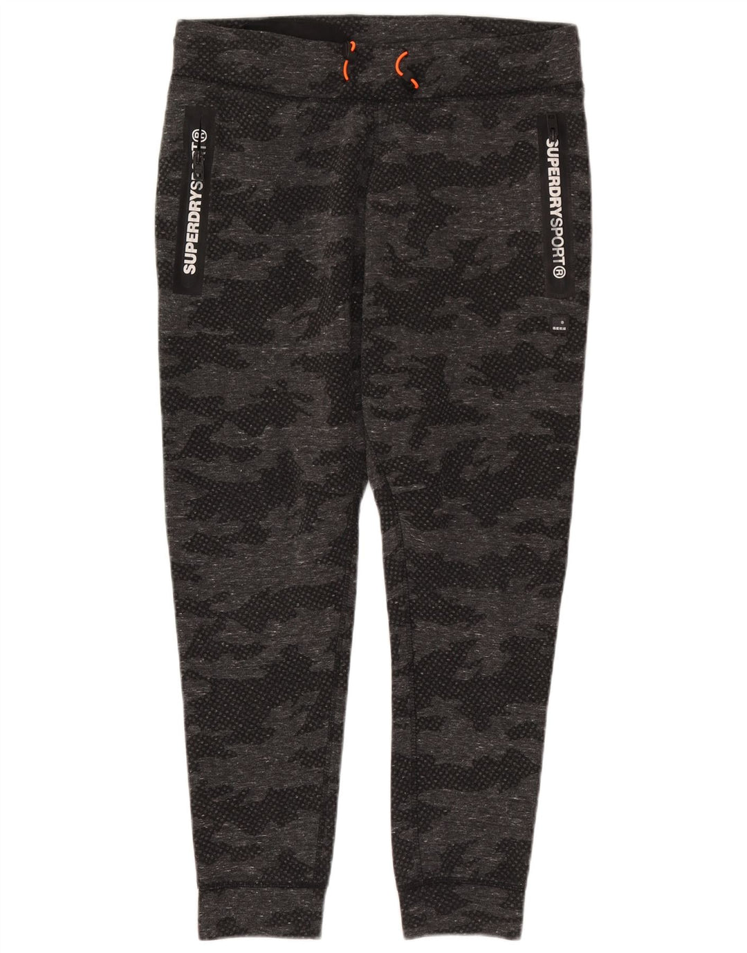 Superdry Damen Graphic Full Trainingsanzug UK 18 XL Graues Camouflage-Polyester