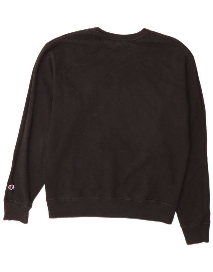 Champion Herren-Sweatshirt-Pullover aus mittelschwarzer Baumwolle