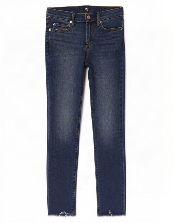 Gap Damen Skinny Jeans W27 L29 Marineblaues Lyocell