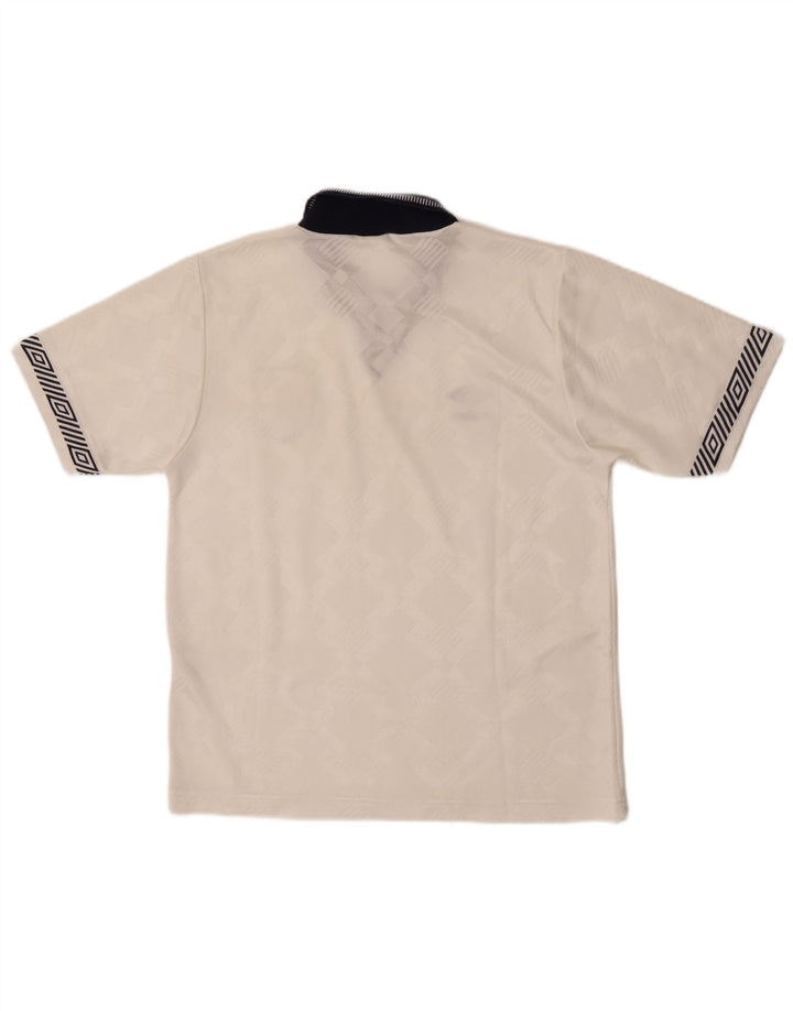 Umbro England 1990-1992 Grafik-Trikotoberteil für Herren, Größe S, Weiß, Sport