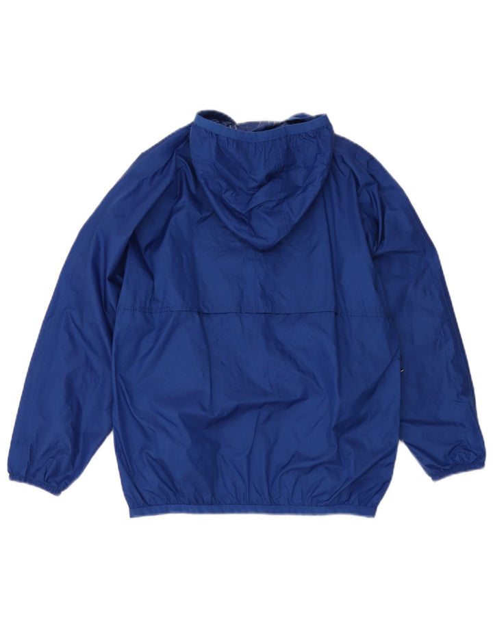 K-Way Jungen-Regenjacke mit Kapuze, 9–10 Jahre, blaues Polyamid
