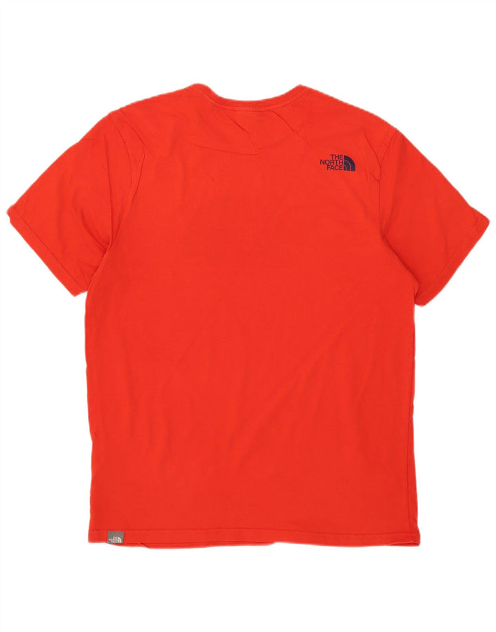 The North Face Herren-T-Shirt mit Grafik, mittelrote Baumwolle