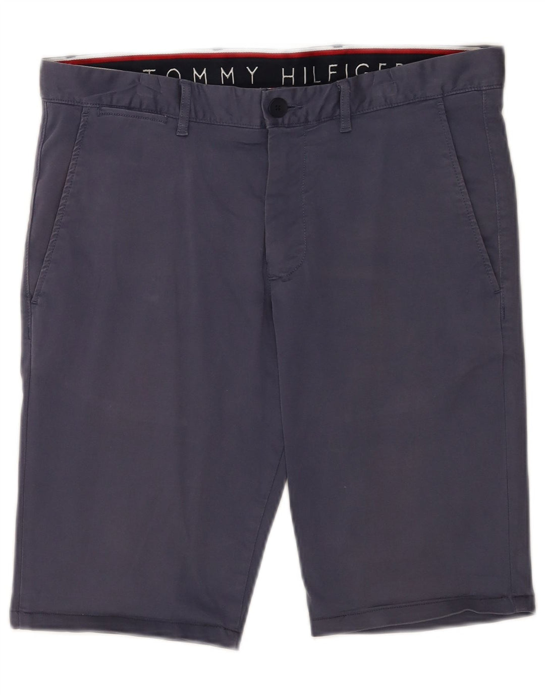 Tommy Hilfiger Herren-Chinoshorts W32, mittelmarineblaue Baumwolle