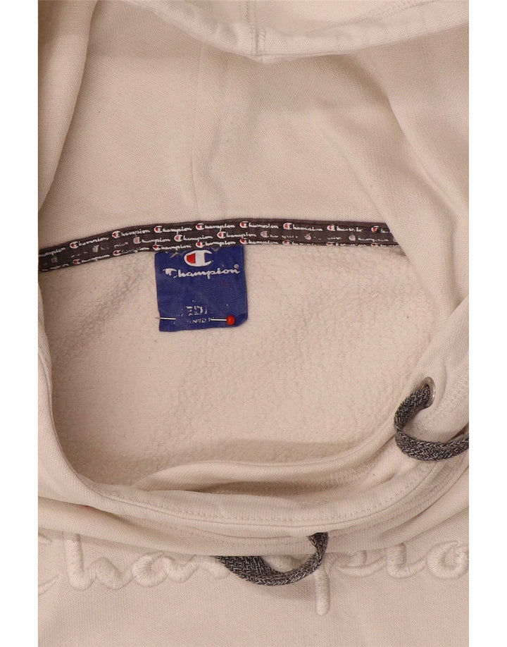 Champion Damen Graphic Hoodie Pullover UK 14 Mittelweiß