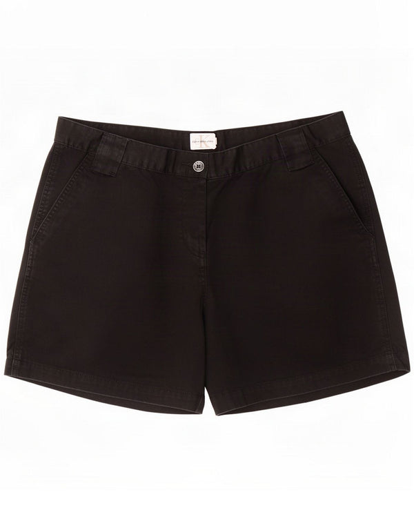 Calvin Klein Jeans Damen Chino-Shorts US 14 XL W36 Schwarz Baumwolle