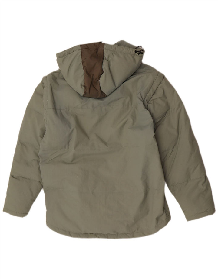 Fila Herren-Jacke mit Kapuze, gepolstert, UK 38, mittelgrün, Polyamid