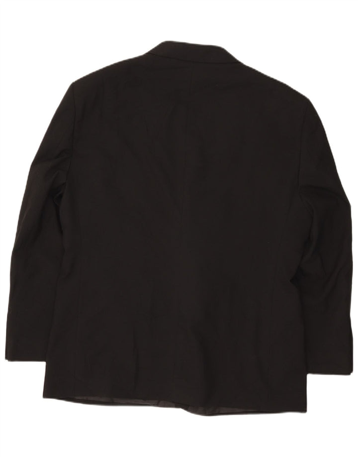 Marks & Spencer Herren-Blazer mit 2 Knöpfen, UK 46, XL, Schwarz, Farbblock
