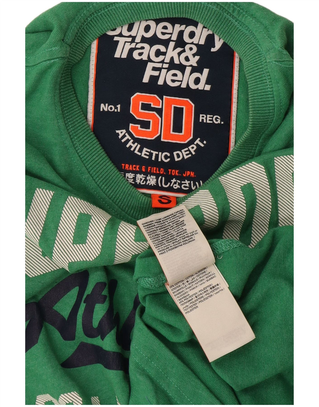 Superdry Herren-T-Shirt mit Grafik, Größe S, Grün, Baumwolle