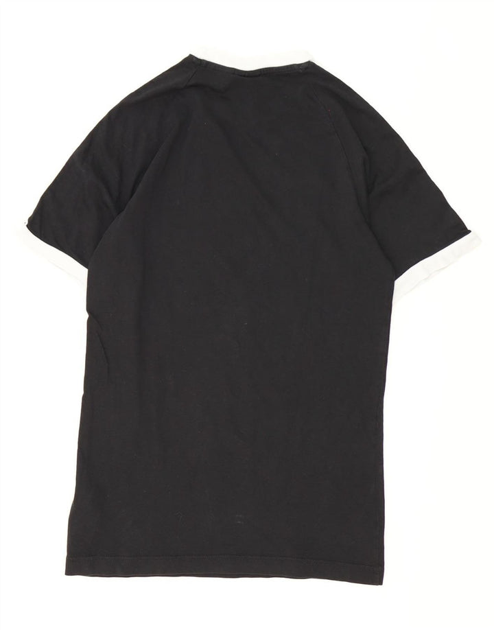 Adidas Herren T-Shirt Top Small Schwarz Baumwolle