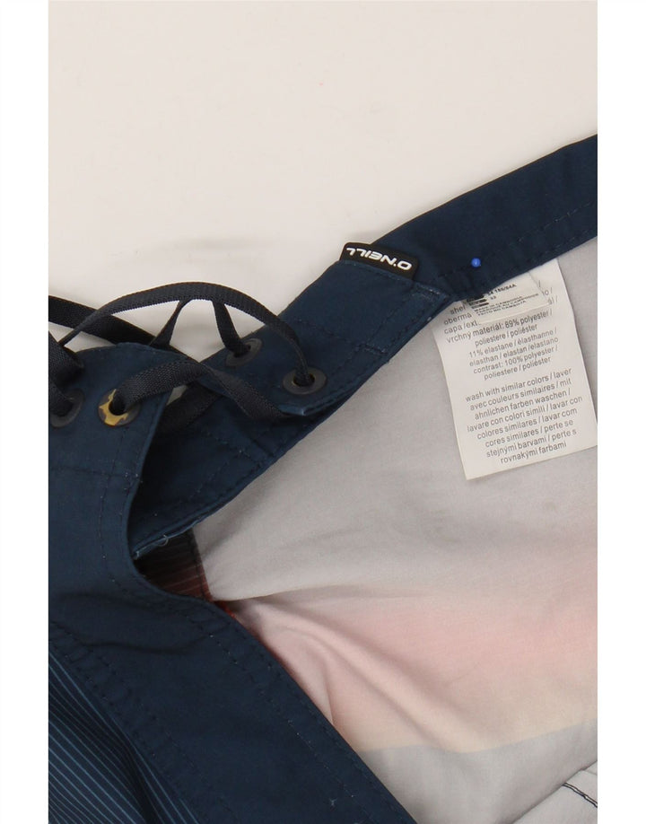 O'Neill Herren-Badeshorts aus mittelblauem Colourblock-Polyester