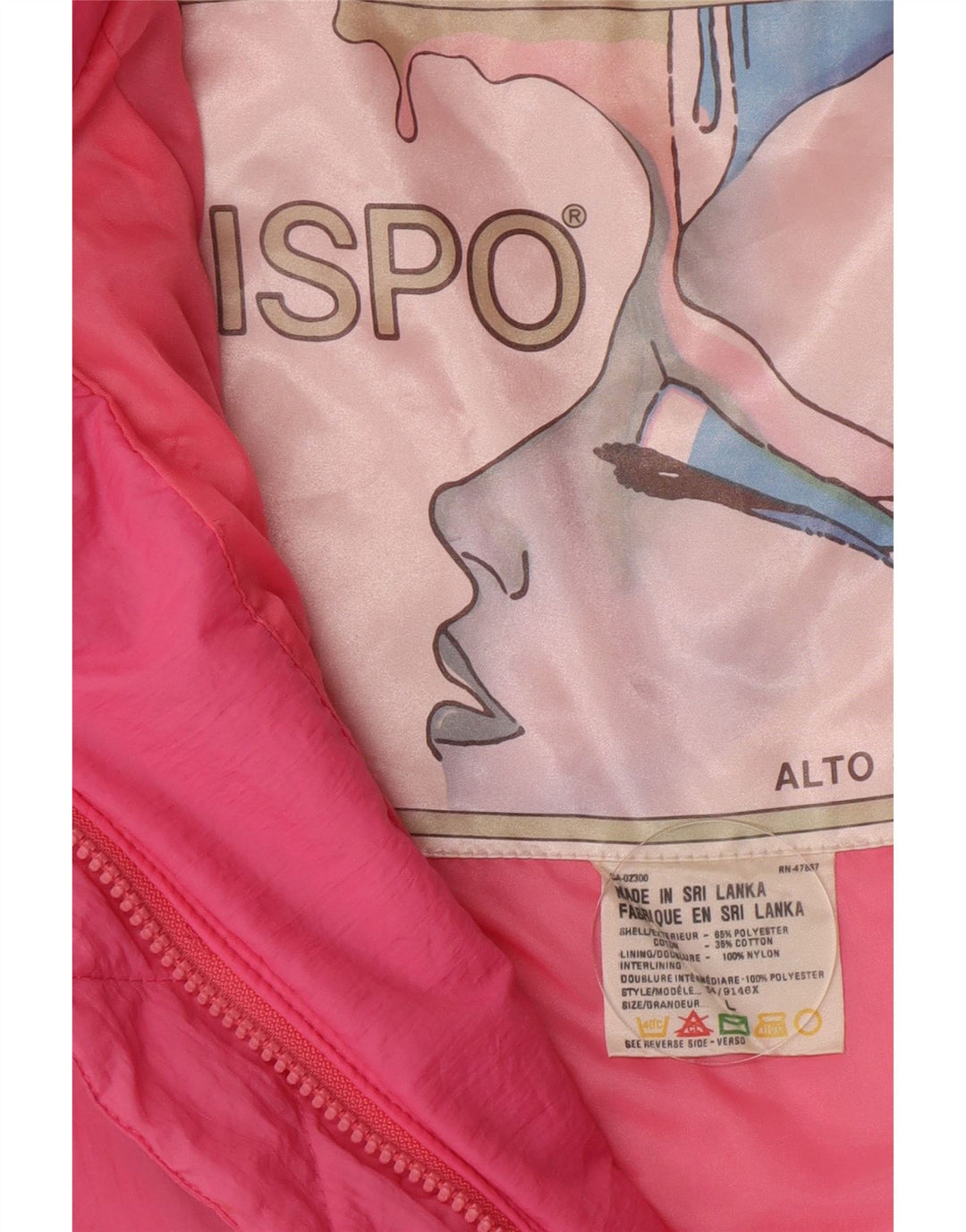 Ispo Damen Skijacke UK 16 Large Rosa Polyester