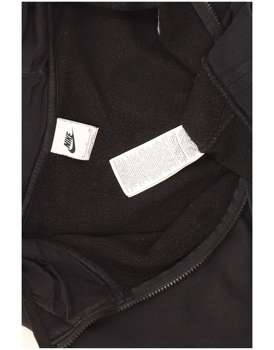 Nike Herren-Kapuzenpullover mit Reißverschluss, Größe S, schwarze Baumwolle
