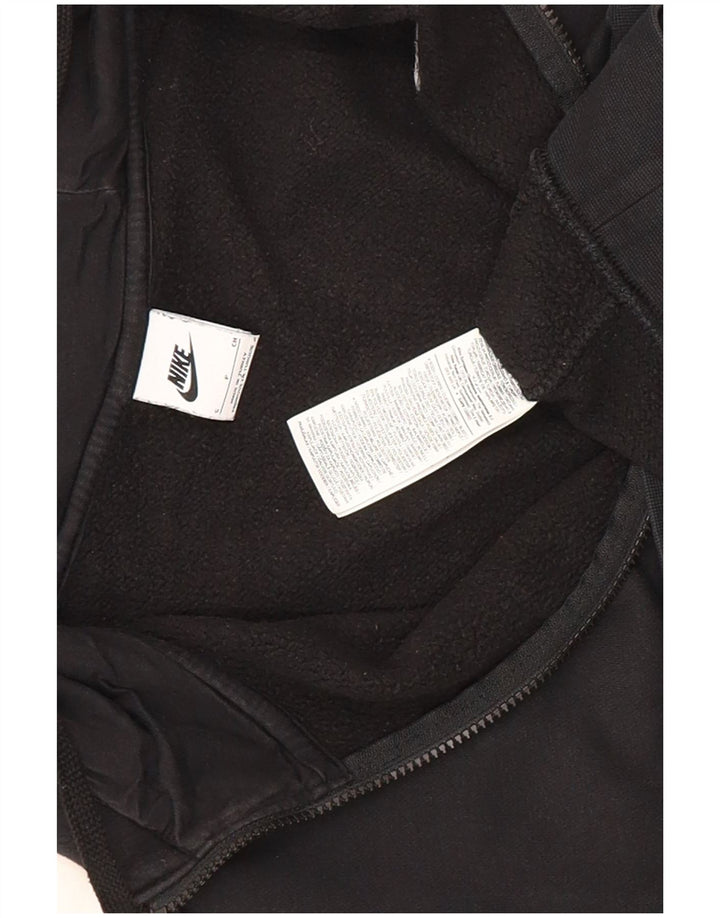 Nike Herren-Kapuzenpullover mit Reißverschluss, Größe S, schwarze Baumwolle