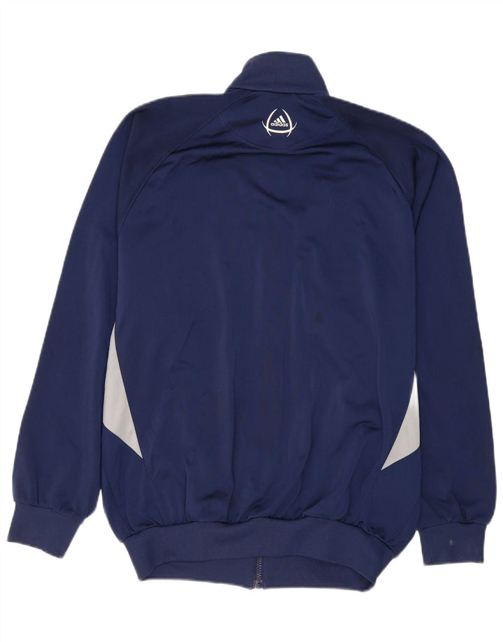 ADIDAS Herren-Trainingsanzug-Top-Jacke, UK 40/42, mittleres Marineblau, Farbblock