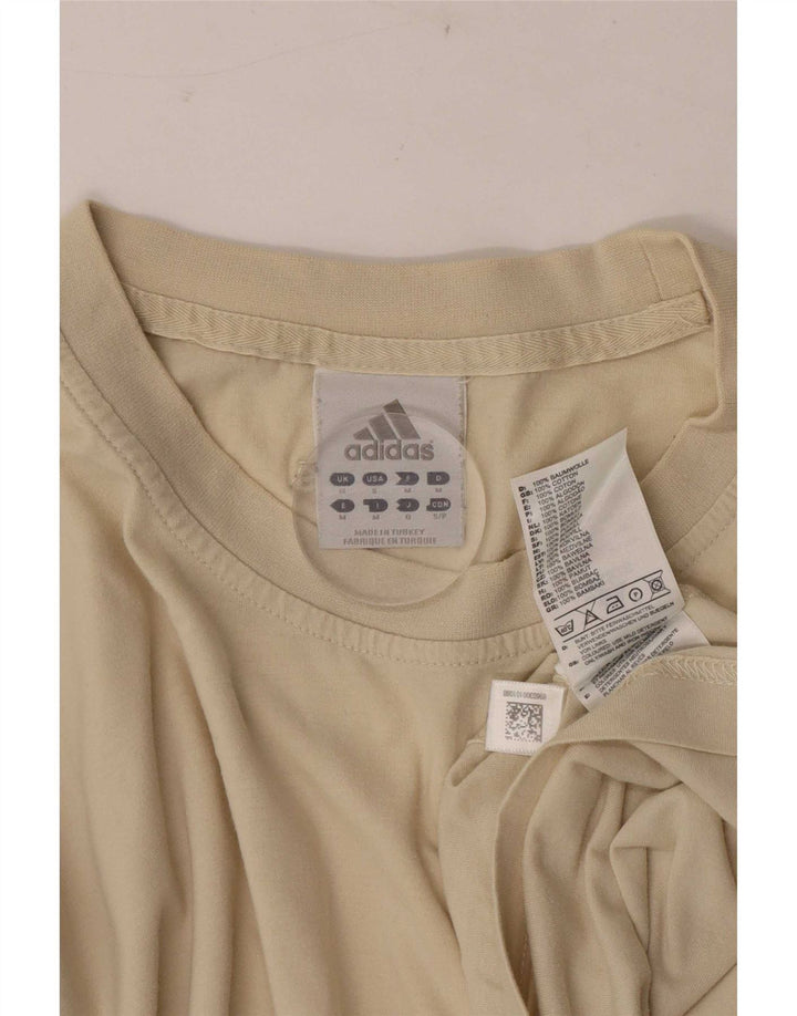 Adidas Herren T-Shirt Top Mittelbeige Baumwolle