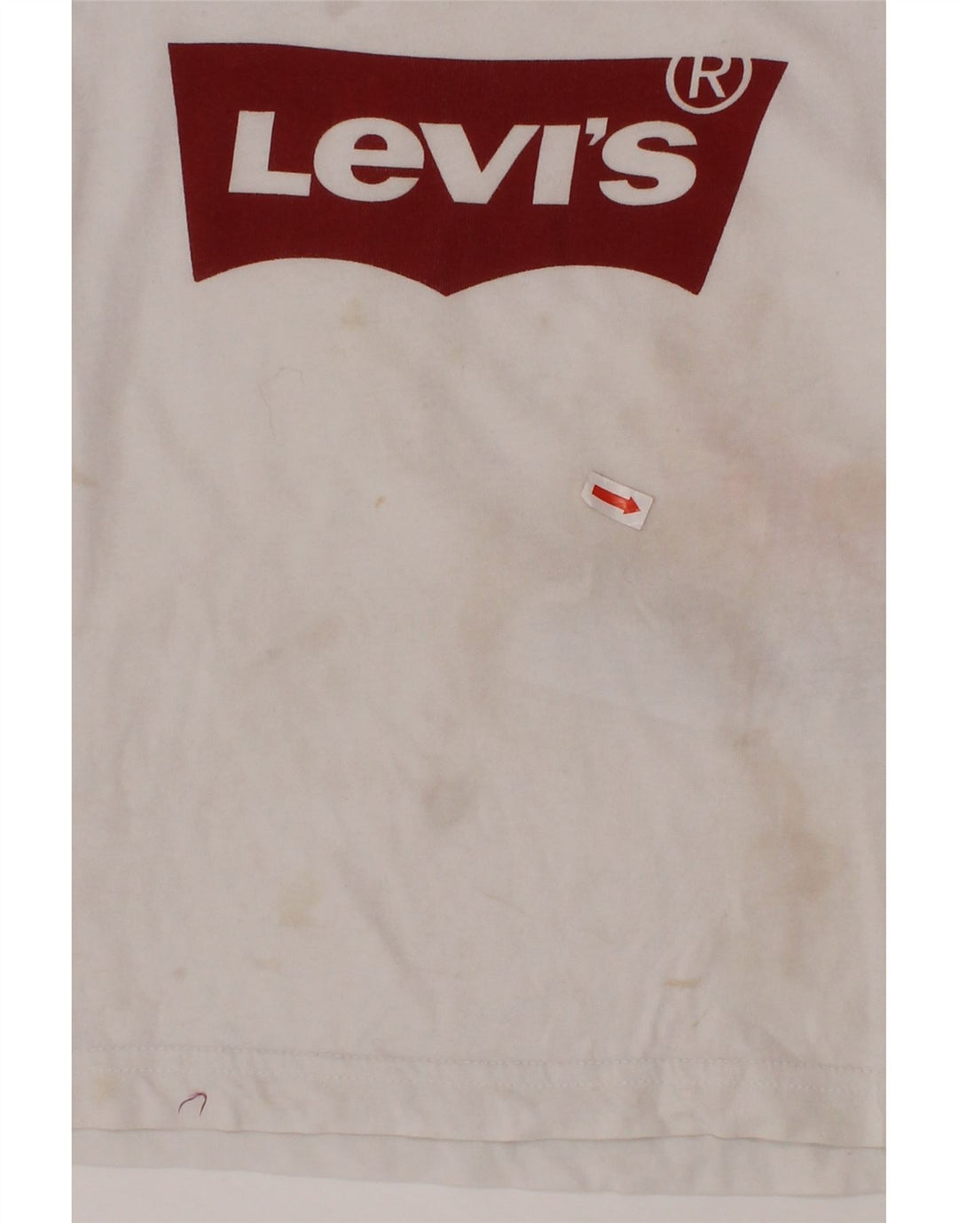 LEVI'S Jungen-T-Shirt mit Grafik, 3–4 Jahre, weiße Baumwolle